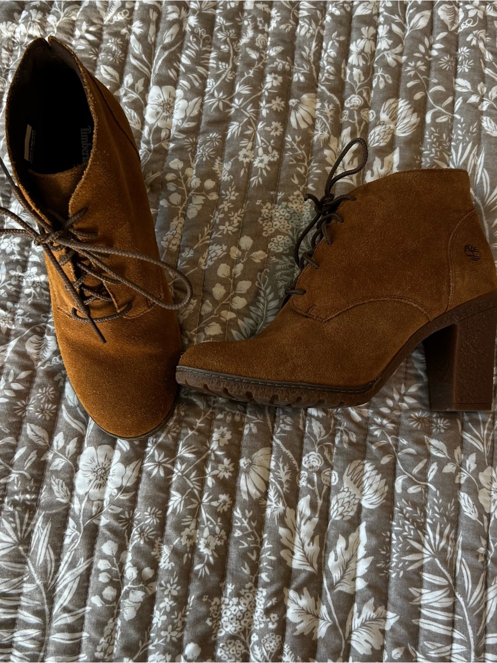 Timberland Defender Women's Suede Leather Heel Ankle Boot A1KJ6 Sz 8.5